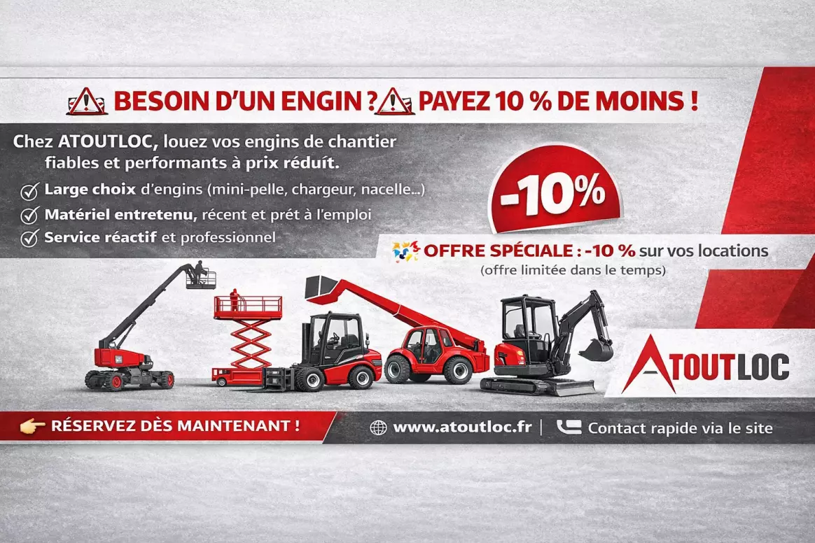 -10% sur vos locations!
