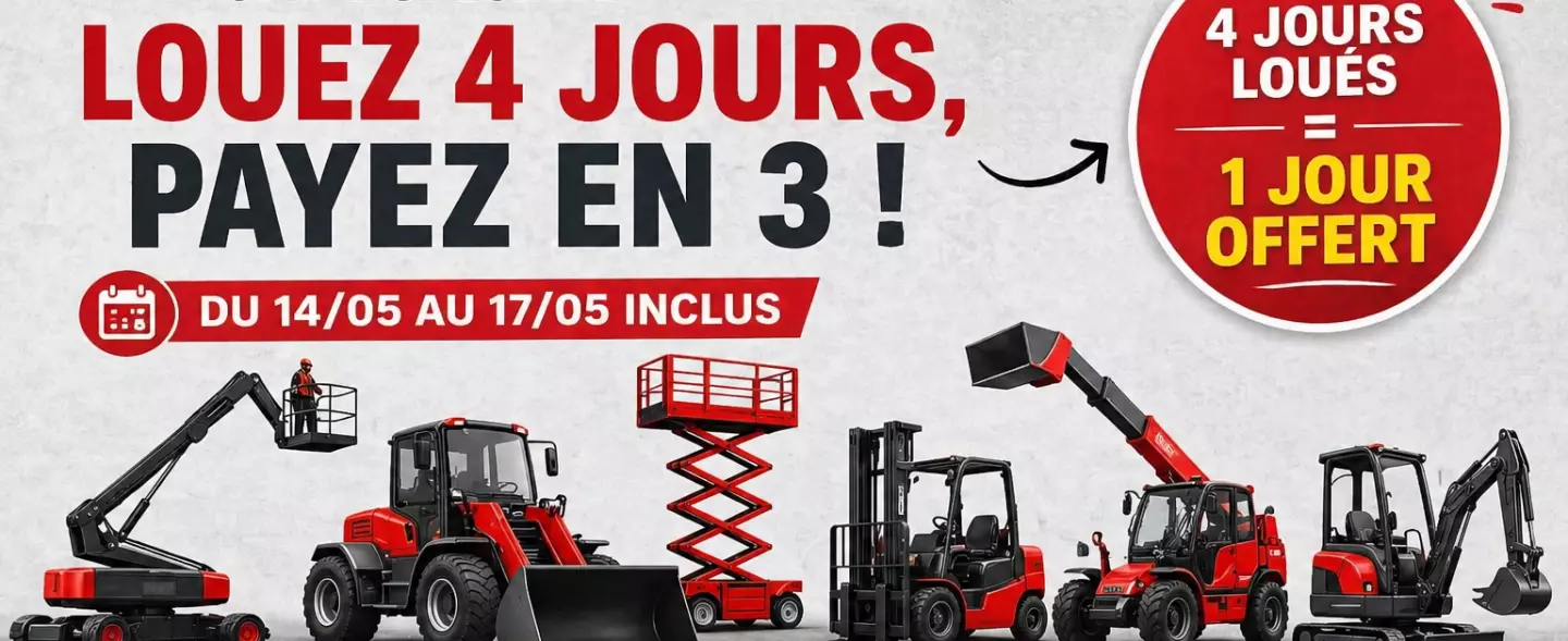 Un jour offert sur votre location !