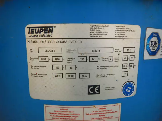 nacelle occasion TEUPEN LEO 30