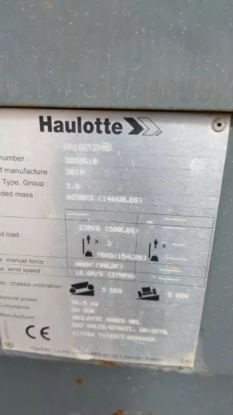 nacelle occasion HAULOTTE HA16RTJ PRO
