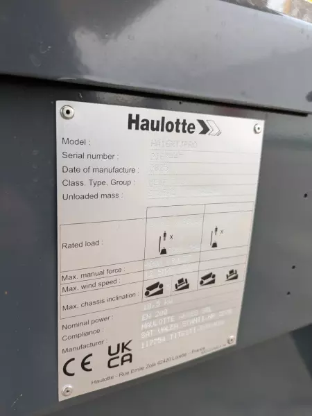 nacelle occasion HAULOTTE HA16RTJ PRO