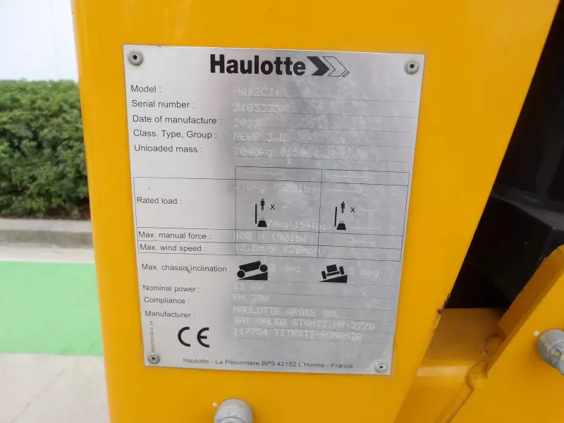 nacelle occasion HAULOTTE HA12CJ+