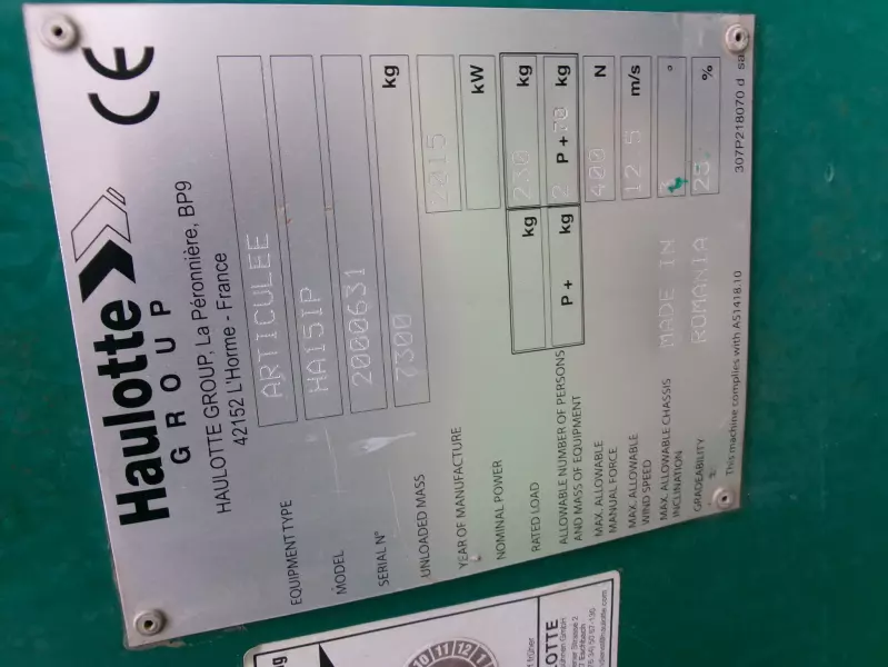 nacelle occasion HAULOTTE HA15IP