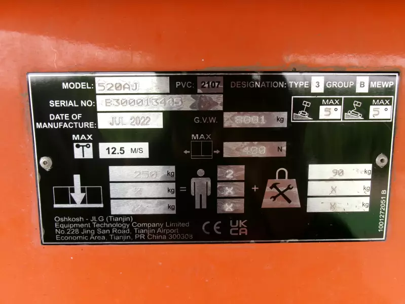 nacelle occasion JLG 520AJ