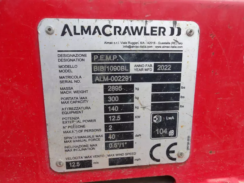 nacelle occasion ALMACRAWLER BIBI1090-BL EVO