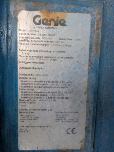 nacelle occasion GENIE GS3246