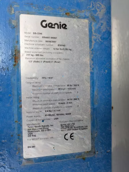 nacelle occasion GENIE GS3246