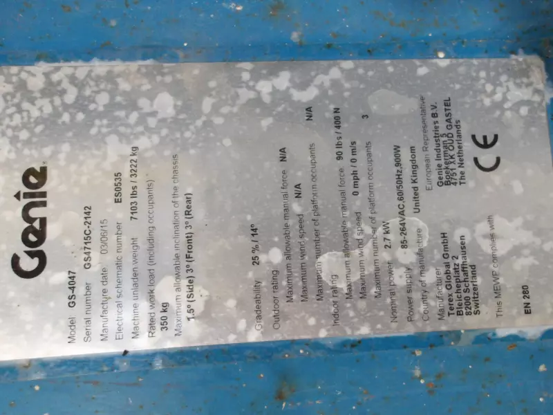 nacelle occasion GENIE GS4047