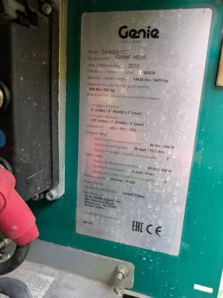 nacelle occasion GENIE GS4069DC