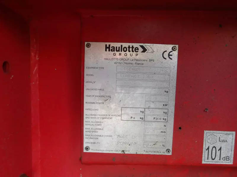 nacelle occasion HAULOTTE C12DX