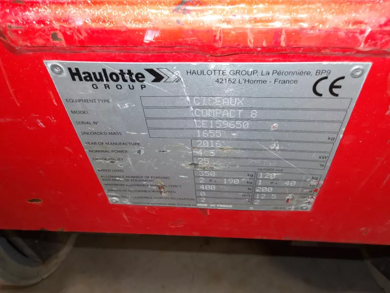 nacelle occasion HAULOTTE COMPACT 8