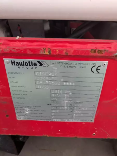 nacelle occasion HAULOTTE COMPACT 8