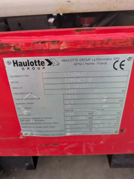 nacelle occasion HAULOTTE COMPACT 8