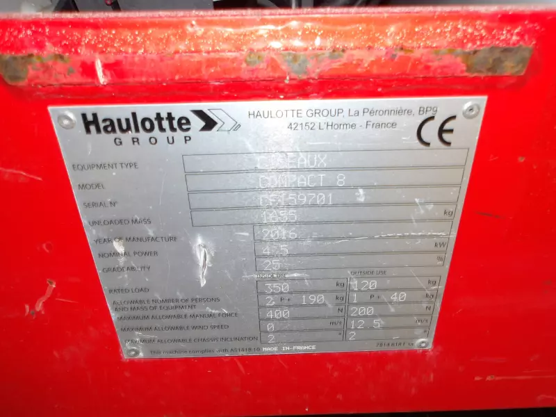 nacelle occasion HAULOTTE COMPACT 8