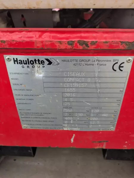 nacelle occasion HAULOTTE COMPACT 8