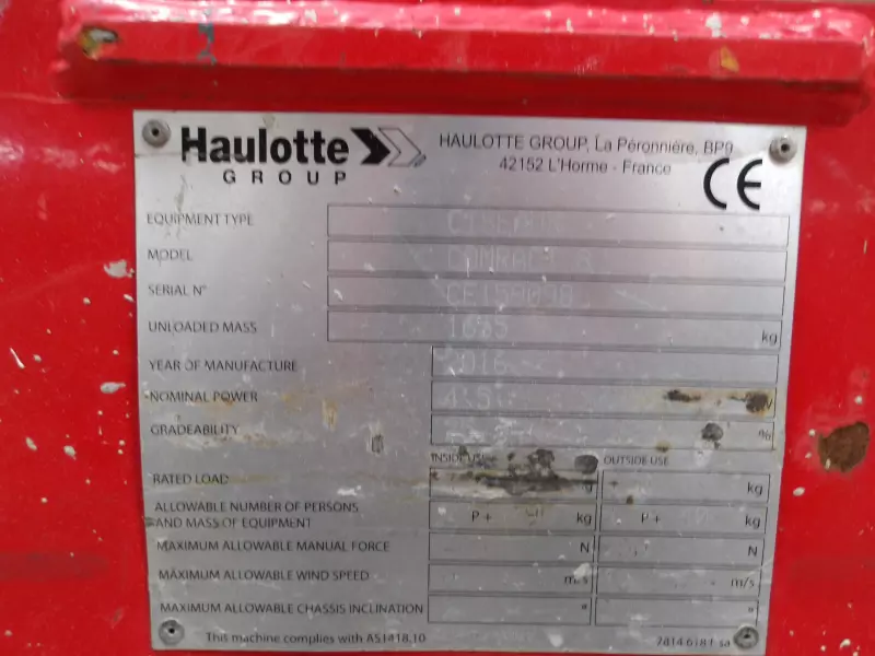 nacelle occasion HAULOTTE COMPACT 8