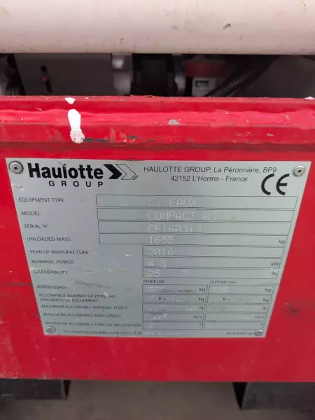 nacelle occasion HAULOTTE COMPACT 8