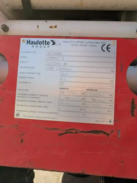nacelle occasion HAULOTTE COMPACT 8