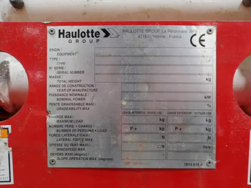 nacelle occasion HAULOTTE COMPACT 8