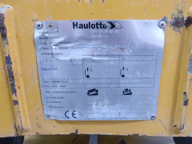 nacelle occasion HAULOTTE OPTIMUM 8