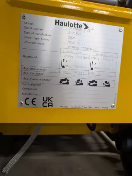 nacelle occasion HAULOTTE OPTIMUM 8AE