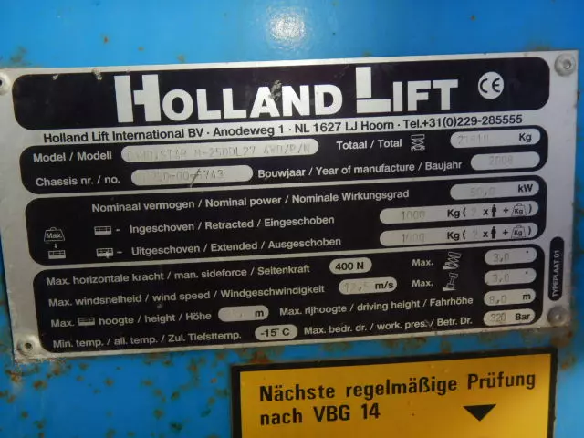 nacelle occasion HOLLANDLIFT M250DL27
