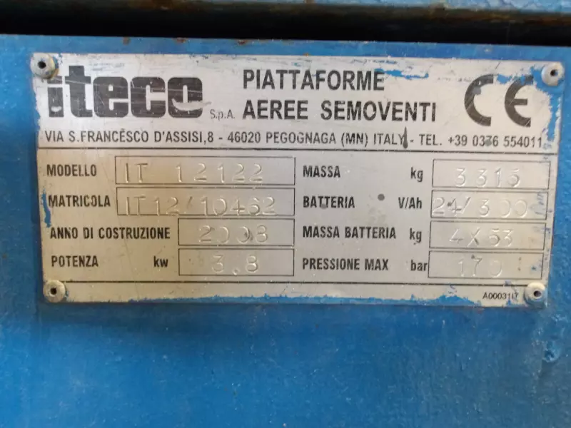 nacelle occasion ITECO IT12122