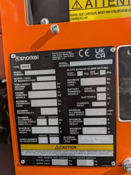 nacelle occasion SNORKEL S3370RTE