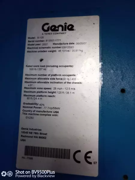 nacelle occasion GENIE S125