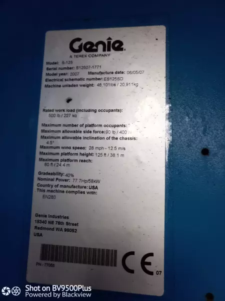 nacelle occasion GENIE S125