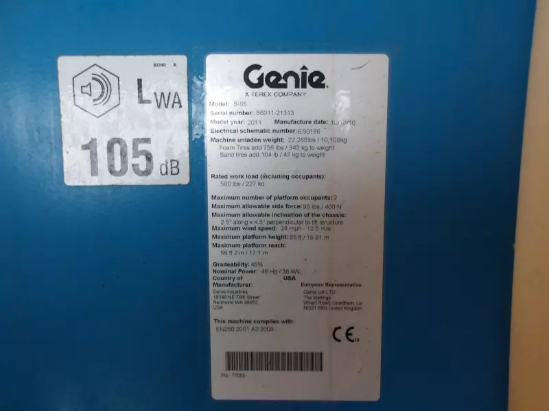nacelle occasion GENIE S65