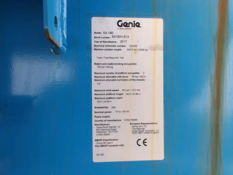nacelle occasion GENIE SX180