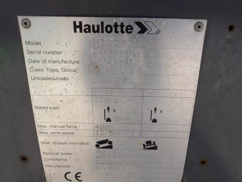 nacelle occasion HAULOTTE HT23RTJ O