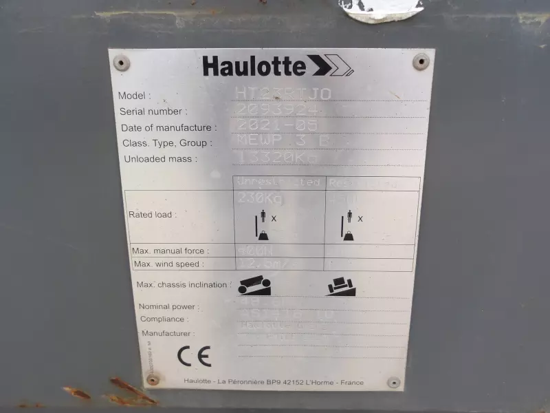 nacelle occasion HAULOTTE HT23RTJ O