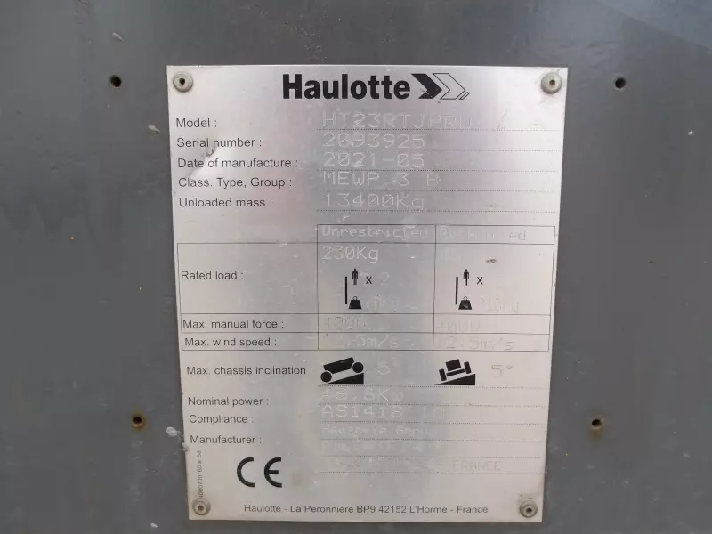 nacelle occasion HAULOTTE HT23RTJ O