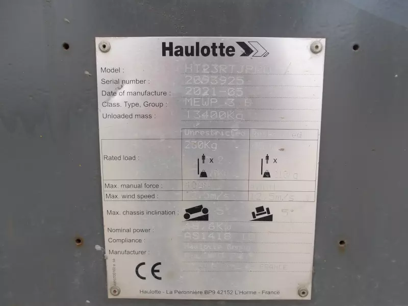 nacelle occasion HAULOTTE HT23RTJ O