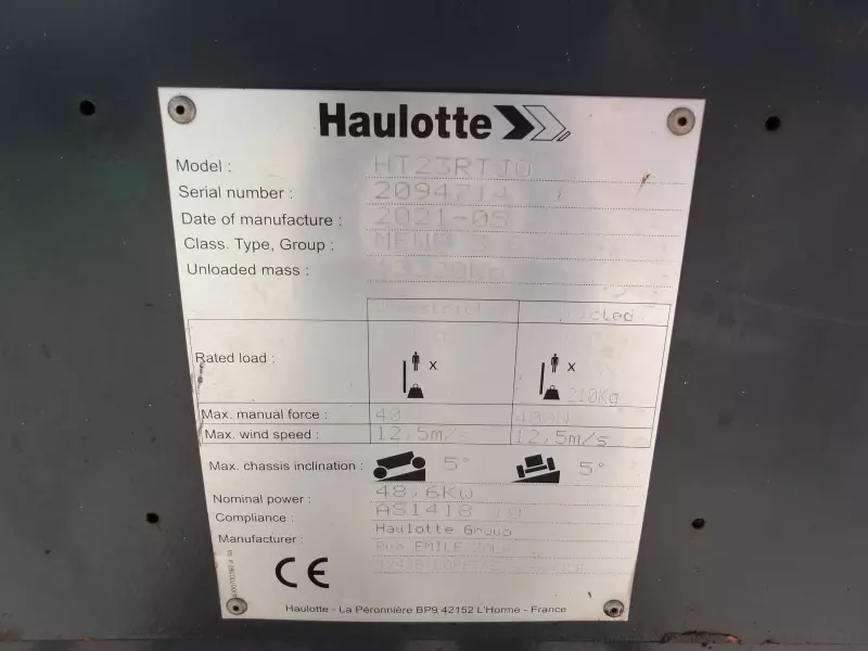 nacelle occasion HAULOTTE HT23RTJ O