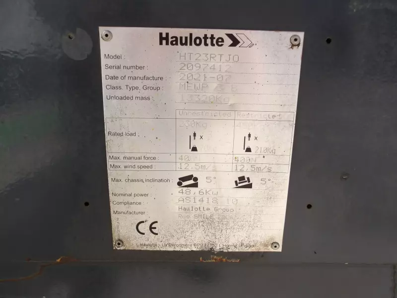 nacelle occasion HAULOTTE HT23RTJ O