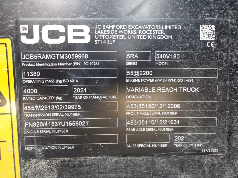 nacelle occasion JCB 540-180