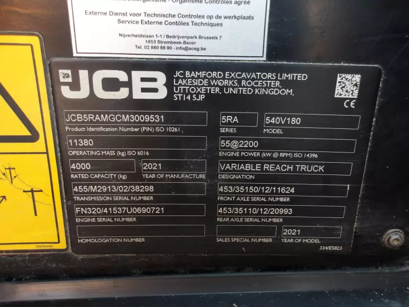 nacelle occasion JCB 540-180