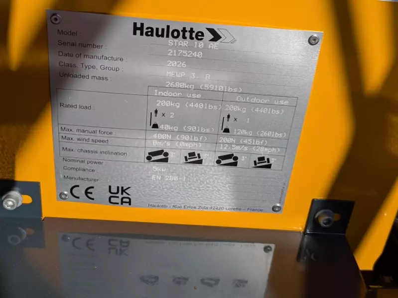 nacelle occasion HAULOTTE STAR 10AE