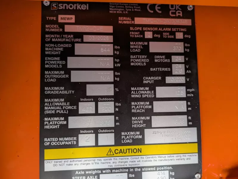 nacelle occasion SNORKEL TM12